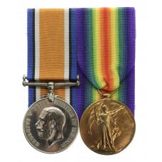 WW1 British War & Victory Medal Pair - Pte. A. Garforth, 1st/5th Bn. King's Own Yorkshire Light Infantry