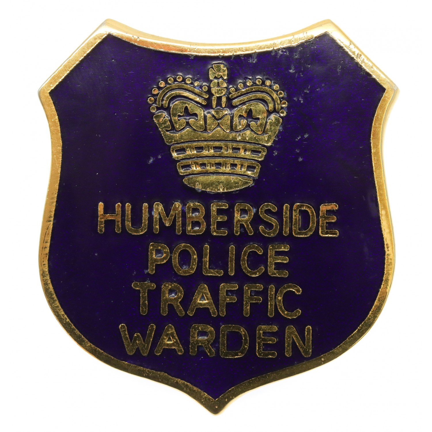 X Police Vintage Embroidered Traffic Warden Shoulder Flash Badges Pair A1/TW1 