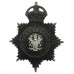 Scarborough Borough Police Night Helmet Plate - King's Crown