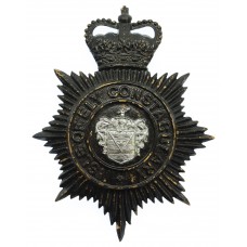 Isle of Ely Constabulary Helmet Plate - Queen's Crown