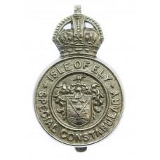 Isle of Ely Special Constabulary Cap Badge - King's Crown