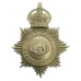 Penzance Borough Police Helmet Plate - King's Crown 