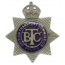 British Transport Commission (B.T.C.) Police Senior Officer's Enamelled Cap Badge - King's Crown