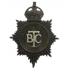 British Transport Commission (B.T.C.) Police Helmet Plate - King's Crown