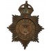 Reading Borough Police Night Helmet Plate - King's Crown