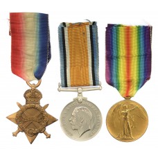 WW1 1914-15 Star Medal Trio - Pte. C.W. Lindsell, 6th Dragoon Guards