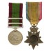 Afghanistan 1878-80 (2 Clasps - Ahmed Khel, Kandahar) and Kabul to Kandahar Star Medal Pair - Pte. F. Brown, 60th Regiment of Foot