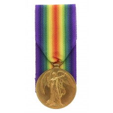 WW1 Victory Medal - Pte. R. Lakin, Northumberland Fusiliers and King's Own Yorkshire Light Infantry - Died of Wounds 03/08/17