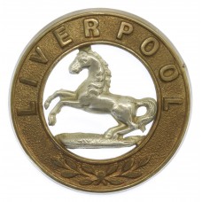 The King's (Liverpool) Regiment Bi-Metal Helmet Plate Centre