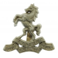 Royal West Kent Regiment WW2 Plastic Economy Cap Badge