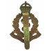 Royal Army Medical Corps (R.A.M.C.) Brass Cap Badge - King's Crown