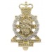 Royal Jersey Militia Royal Engineers Anodised (Staybrite) Cap Badge