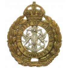 City of London Yeomanry (Rough Riders) Cap Badge - King's Crown