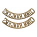 Pair of Connaught Rangers (CONN. RANGERS) Shoulder Titles