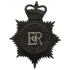 Hampshire & Isle of Wight Police Night Helmet Plate - Queen's Crown