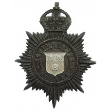 Southampton Police Night Helmet Plate - King's Crown