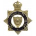 Portsmouth City Police Senior Officer's Silver & Enamel Cap Badge - King's Crown