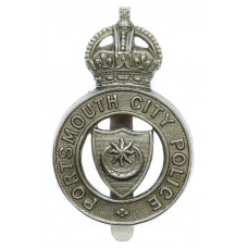 Portsmouth City Police Cap Badge - King's Crown