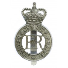 Portsmouth City Police Cap Badge - Queen's Crown
