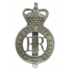 Portsmouth City Police Cap Badge - Queen's Crown