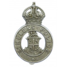 St Helen's Police Cap Badge - King's Crown