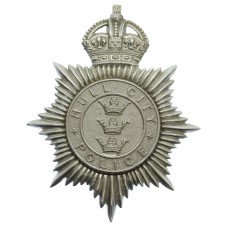 Hull City Police Helmet Plate - King's Crown