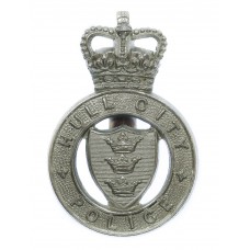 Hull City Police Cap Badge - Queen's Crown 