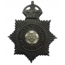 West Riding Constabulary Night Helmet Plate - King's Crown