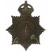 West Riding Constabulary Night Helmet Plate - King's Crown