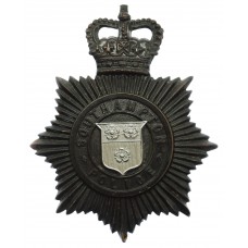 Southampton Police Night Helmet Plate - Queen's Crown