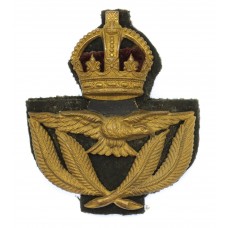 Royal Air Force (R.A.F.) Warrant Officer's Cap Badge - King's Crown