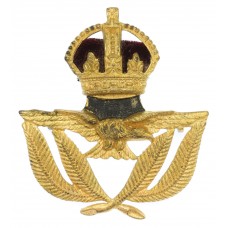 Royal Air Force (R.A.F.) Warrant Officer's Cap Badge - King's Crown