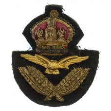 Royal Air Force (R.A.F.) Officer's Cap Badge - King's Crown