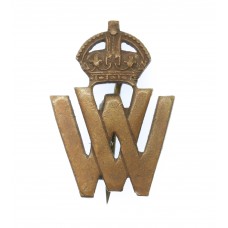 WWI Volunteer Workers (V.W.) Lapel Badge