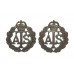 Pair of Auxiliary Territorial Service (A.T.S.) Officer's Service Dress Collar Badges