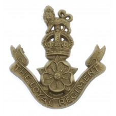 The Loyal Regiment WW2 Plastic Economy Issue Cap Badge