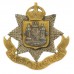 East Surrey Regiment Officer's Silvered & Gilt Cap Badge - King's Crown