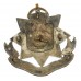 East Surrey Regiment Officer's Silvered & Gilt Cap Badge - King's Crown