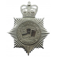 Dover Harbour Board Police Helmet Plate - Queen's Crown