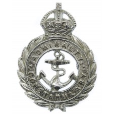 Admiralty Constabulary Chrome Cap Badge - King's Crown