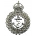 Admiralty Constabulary Chrome Cap Badge - King's Crown
