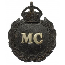 Monmouthshire Constabulary Black Wreath Helmet Plate