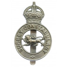 Surrey Constabulary Cap Badge - King's Crown