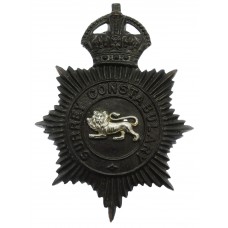 Surrey Constabulary Night Helmet Plate - King's Crown