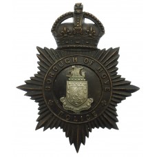 Borough of Hove Police Night Helmet Plate - King's Crown