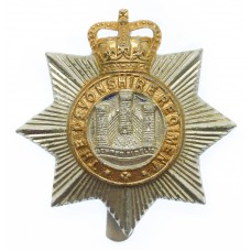 Devonshire Regiment Anodised (Staybrite) Cap Badge - Queen's Crow
