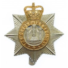 Devonshire Regiment Anodised (Staybrite) Cap Badge - Queen's Crown