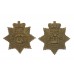 Pair of Victorian Devonshire Regiment Collar Badges
