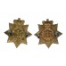 Pair of Victorian Devonshire Regiment Collar Badges