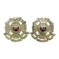 Pair of Border Regiment Officer's Collar Badges